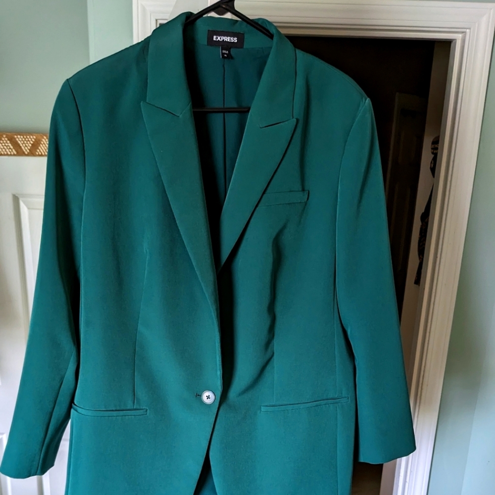 Express Suit coat XL in Kelly green